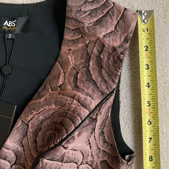 ABS Allen Schwartz Pink Ruffle hem Dress  , 2 - Picture 8 of 13